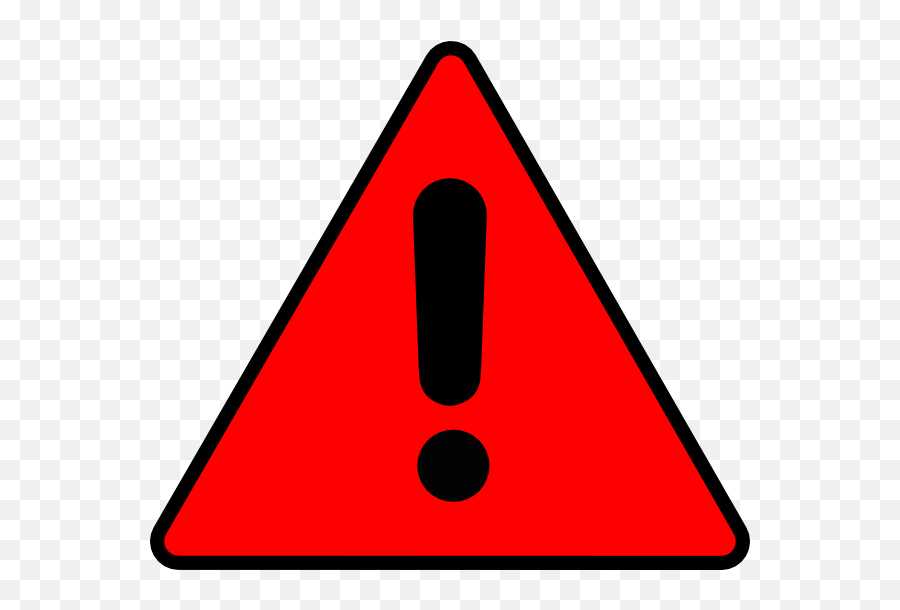 Triangular Clipart Alert Triangular Alert Transparent Free - Red Warning Clipart Emoji,Alert Emoji