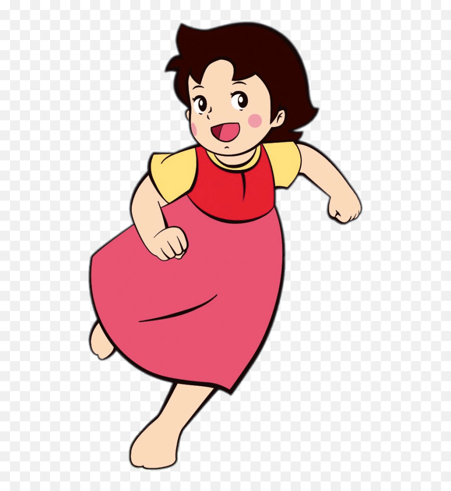 Download Heidi Running - Heidi Cartoon Png Transparent Png Heidi Png Emoji,Running Emoji Transparent