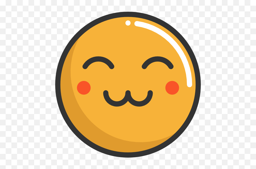 Happy Cute Emoticons Emoji Feelings Smileys Icon - Cute Face Emoji Transparent,Cute Face Emoji