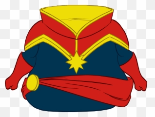 Captain Marvel Bodysuit - Fictional Character Emoji