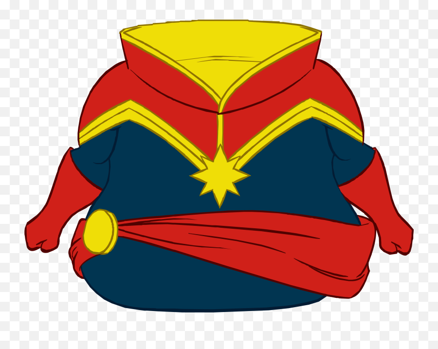 Captain Marvel Bodysuit - Fictional Character Emoji,Marvel Emojis
