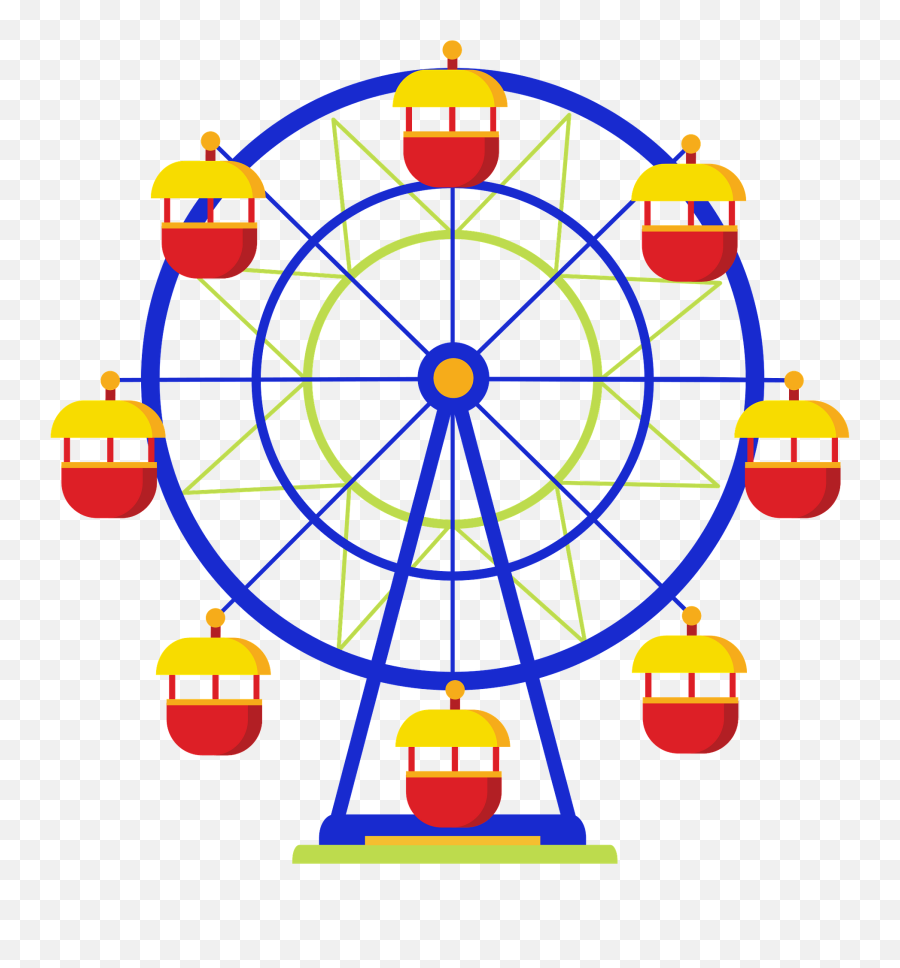 Ferris Wheel Clipart - Ferris Wheel Emoji,Ferris Wheel Emoji
