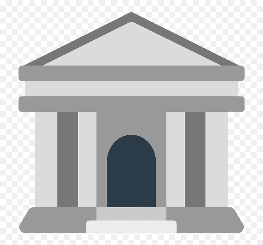 Bank Emoji Clipart Free Download Transparent Png Creazilla - Bank,Store Emoji