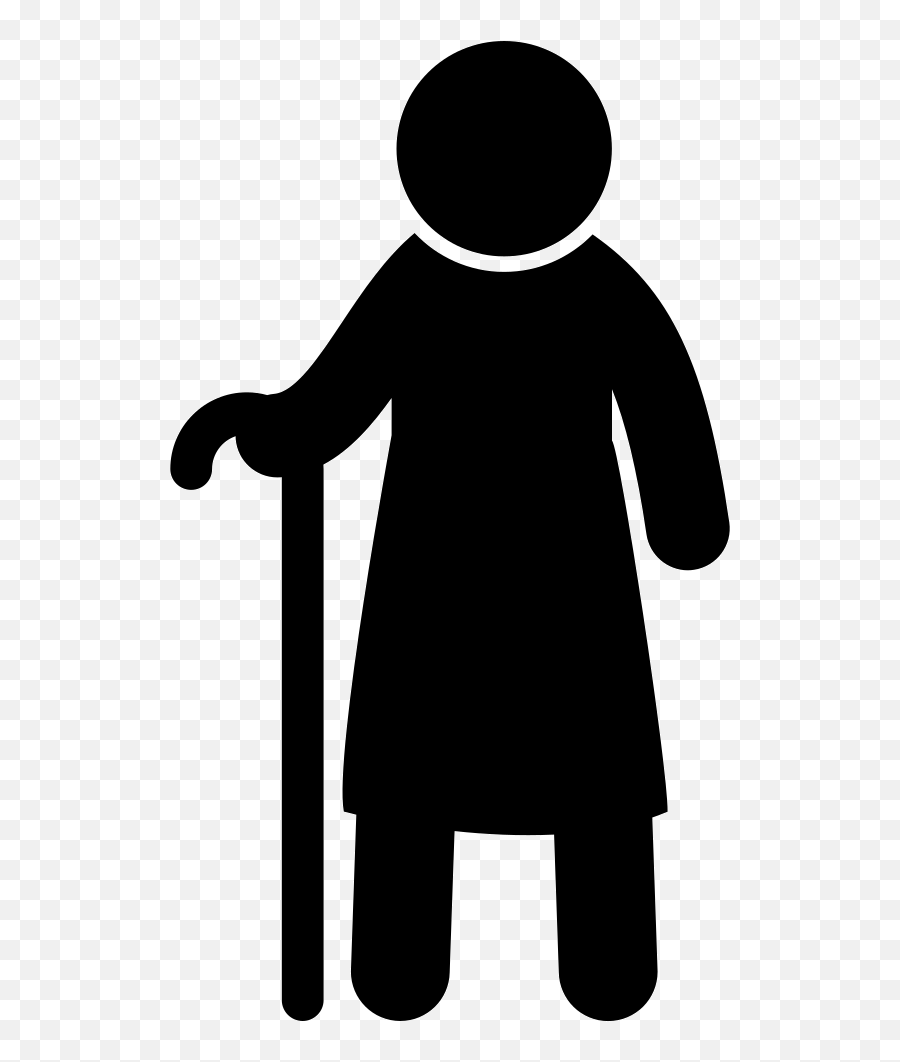 Old Man Cane - Old Person Vector Png Emoji,Old Man With Cane Emoji