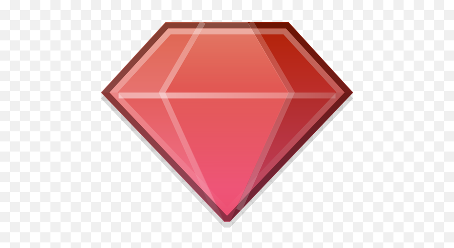Ervený Smaragd - Ruby Diamond Cartoon Emoji,Ruby Emoji