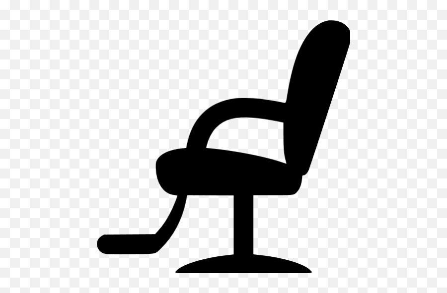 Black Barbers Chair Icon - Free Black Furniture Icons Desenho Cadeira De Cabeleireiro Emoji,Chair Emoticon
