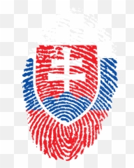 Slovakia Flag Fingerprint Country Pride - Emoji