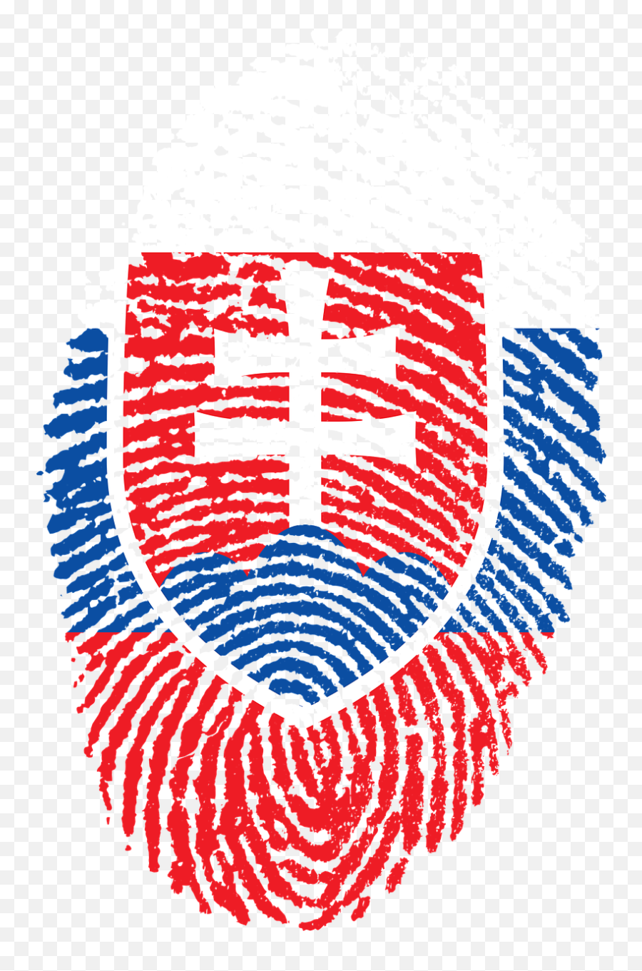 Slovakia Flag Fingerprint Country Pride - Slovakia Fingerprint Emoji,Hungarian Flag Emoji