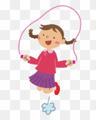 Girl Skipping Rope - Clipart Skipping Emoji,Punch Emoticon