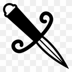 Emojione Bw 1f5e1 - Illustration Emoji,Dagger Emoji