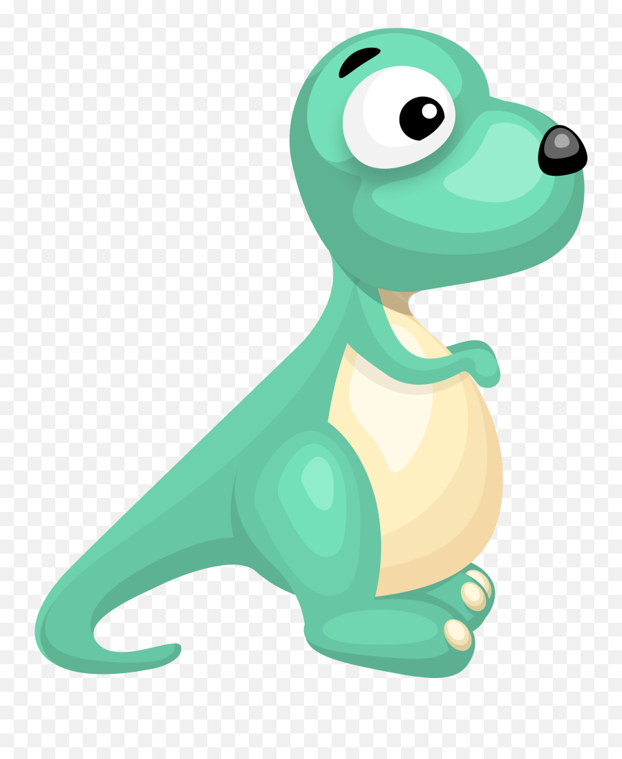 Turquoise Dinosaur Vector Clipart Image - Clipart Vector Emoji,Shower Toilet Emoji