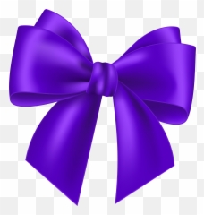 Clipart Bow Violet Ribbon Transparent - Transparent Background Pink Bow Png Emoji,Purple Ribbon Emoji