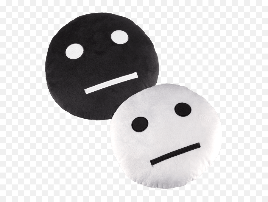 Meh Face Pillows - Plush Emoji,Devilish Emoticon