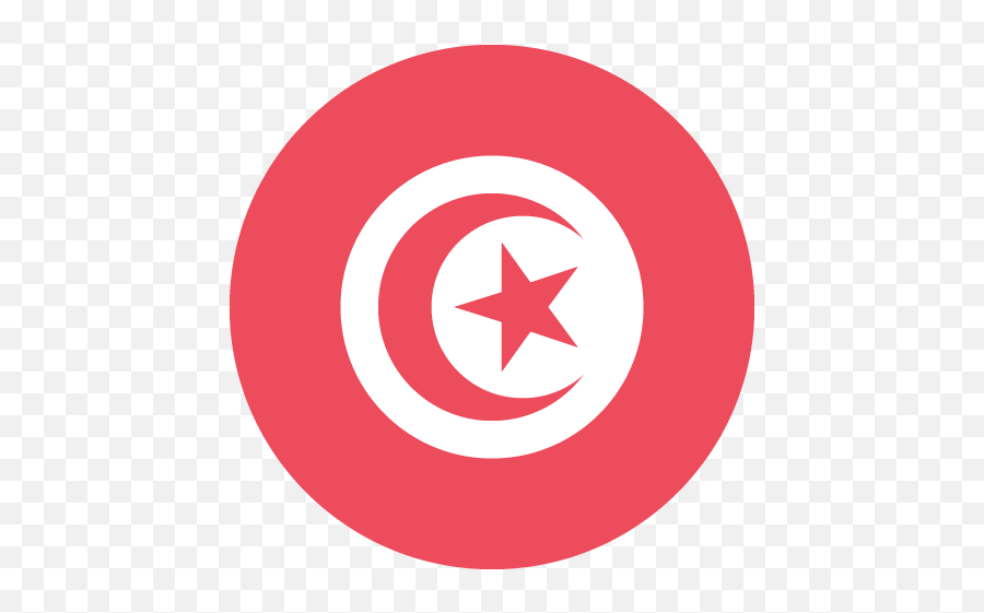 Flag Of Tunisia Emoji For Facebook - Youtube Circle Logo Png,Tunisia Flag Emoji
