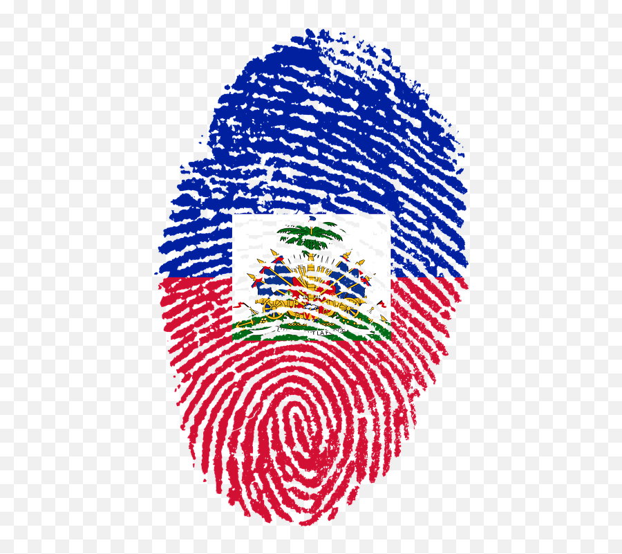 Haiti Flag Fingerprint - Haitian Flag Fingerprint Emoji,Haitian Flag Emoji