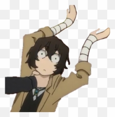 Freetoedit Dazaiosamu Dazai Bsd An - Bungou Stray Dogs Memes Emoji,O_o Emoji