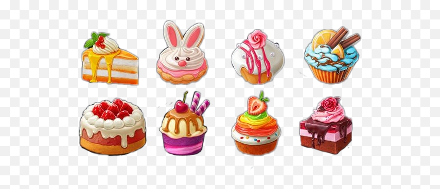 Cute Kawaii Sweet Sugar Cake Cookie - Cupcake Emoji,Emoji Cookie Cake