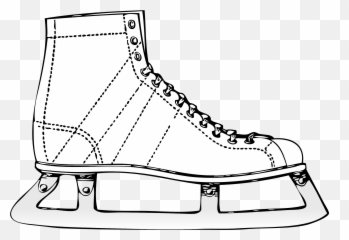 Clipart Shoes Ice Skate - Art Emoji