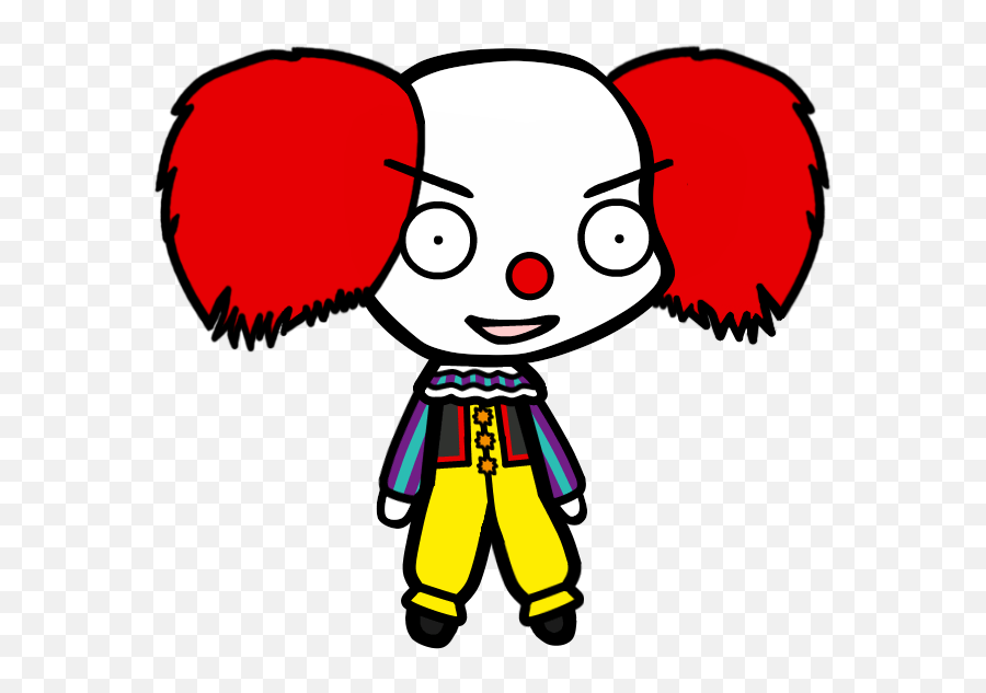 Pennywise Clown Clipart - Cartoon Picture Of Pennywise Emoji,Pennywise Emoji