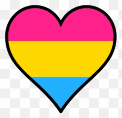 Heart Pansexual Panromantic Pride - Pan Heart Png Transparent Emoji,Pride Flag Emojis