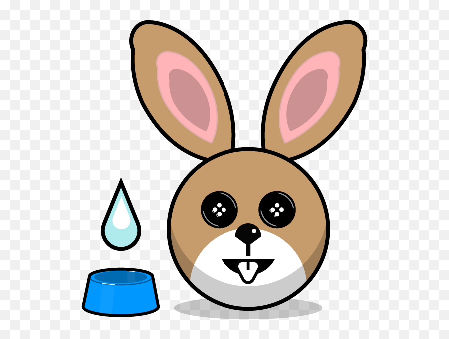 Hunny Bunnys Stickers - Cartoons Rabbit Head Emoji,Raspberries Emoji