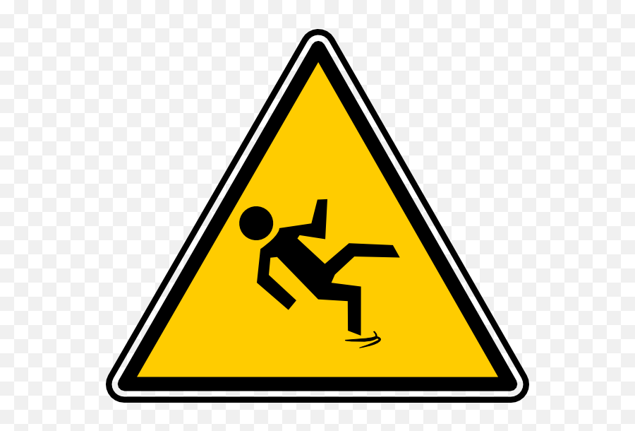 Trip Hazard Clipart - Trip Signs Emoji,Tripping Emoji