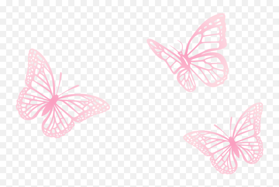 Download Free Png Butterfly Pink Painted Three Euclidean - Butterfly Pink Vector Emoji,Free Butterfly Emoji
