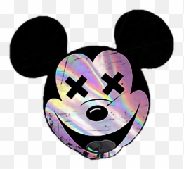 grunge freesticker dead xeyes Sticker by MolliDearest - Mickey Mouse X Eyes Emoji