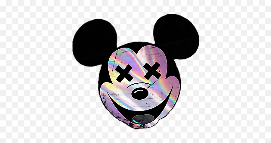 Grunge Freesticker Dead Xeyes Sticker By Mollidearest - Mickey Mouse X Eyes Emoji,Mickey Mouse Emoji