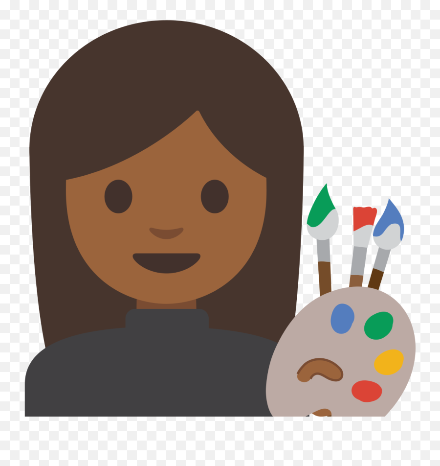 Emoji U1f469 1f3fe 200d 1f3a8 - Artist Emoji Transparent Background,Palette Emoji