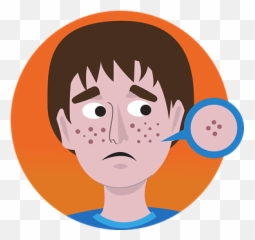 Free Facial Emoji Vectors - Acne Cartoon Png,Bald Emoji