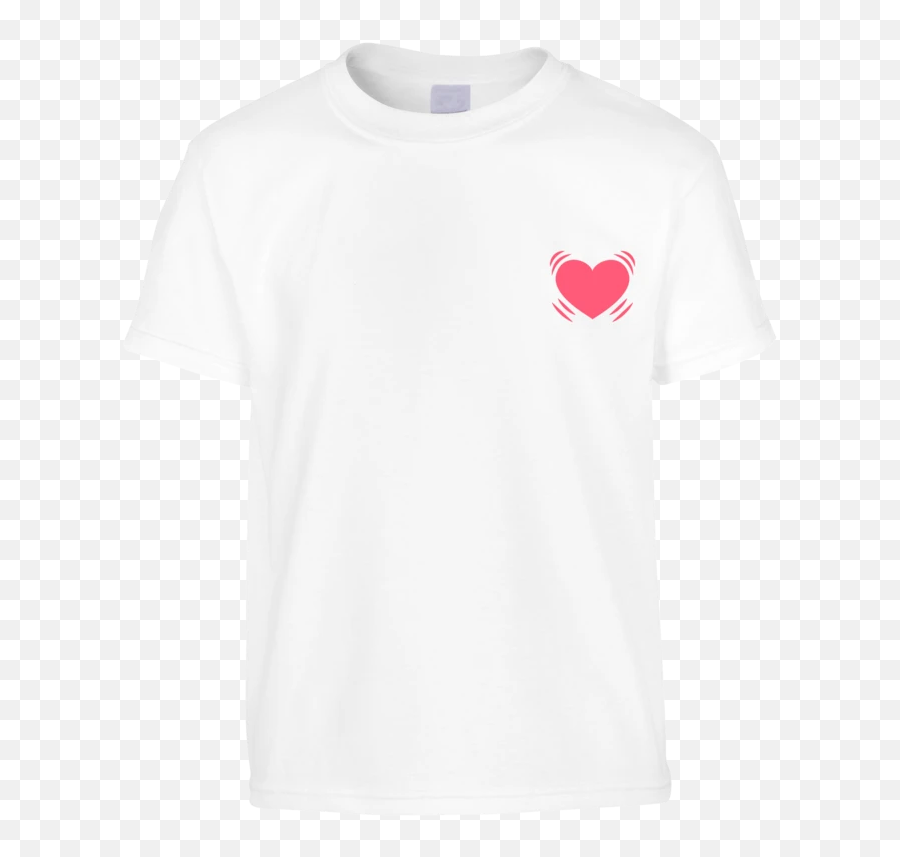 Heart Emoji T - Active Shirt,Grey Heart Emoji