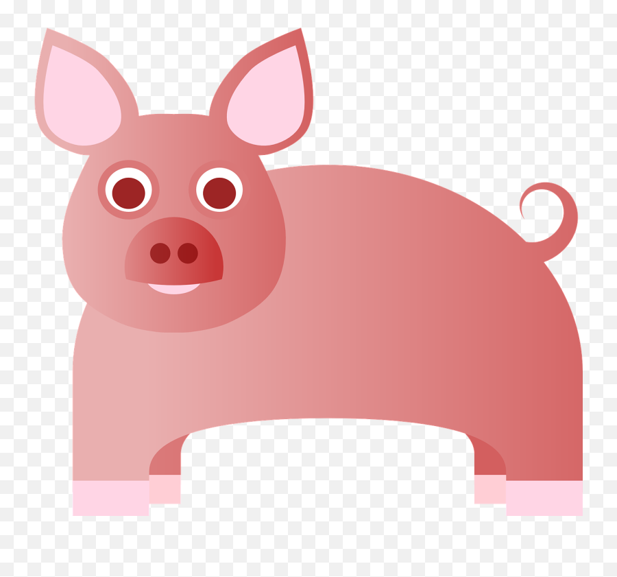 Babe Farm Pink Pig Bacon - Cartoon Emoji,Lady Pig Emoji