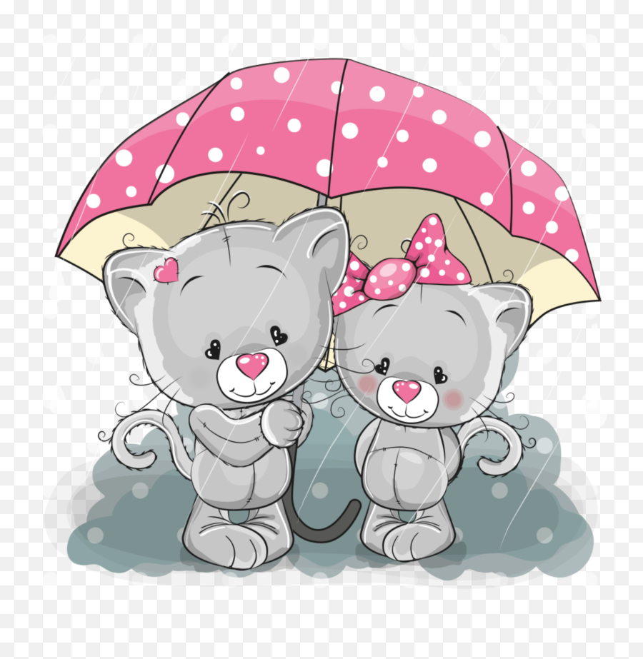 Mq Grey Bunny Umbrella Rain Teddybear Emoji,10 Umbrella Rain Emoji