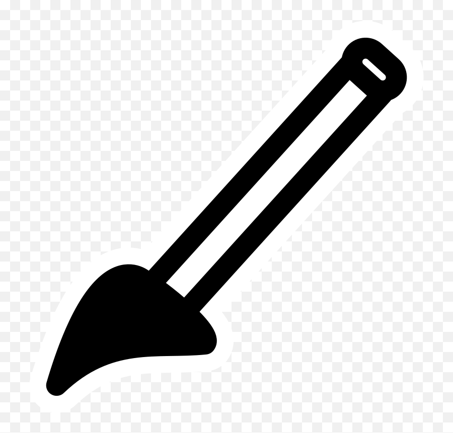 Download Free Png Mono Paintbrush - Dlpngcom Emoji,Paintbrush Emoji