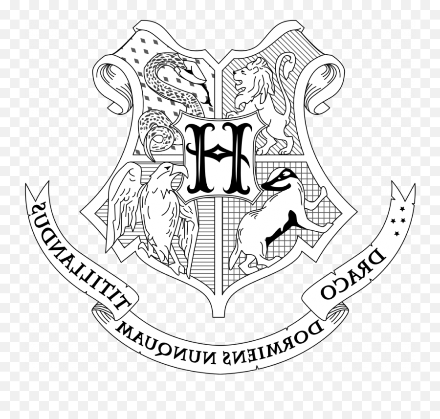 Harry Potter House Coloring Pages - Harry Potter Hogwarts Crest Coloring Pages Emoji,Hufflepuff Emoji