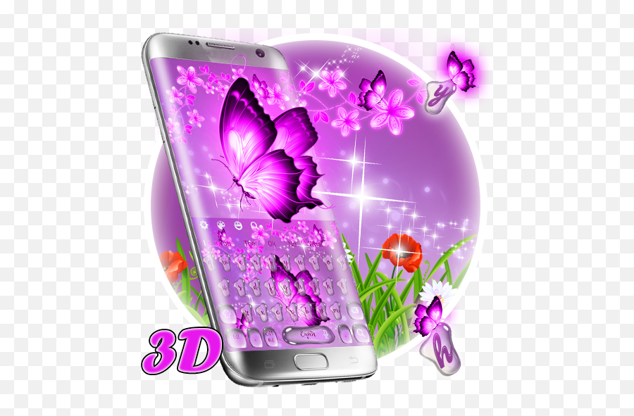 3d Neon Butterfly Kawaii Keyboard Hack Cheats U0026 Hints - Smartphone Emoji,Emoji Free Keyboard Answers