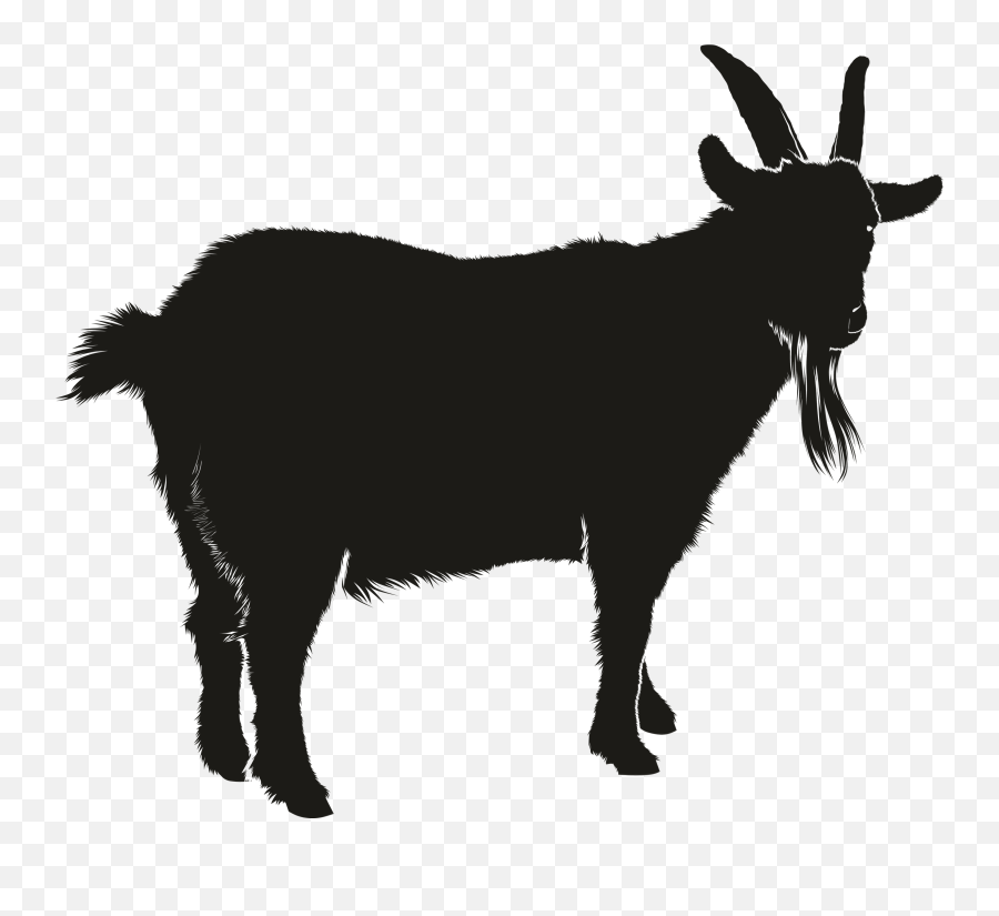 Clip Art Vector Graphics Silhouette - Black Goat Icon Png Emoji,Goat Emoji Hat