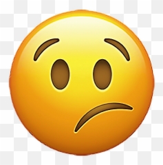 Emoji Emojisticker Sticker Stickers Worried Smiley Worr - Transparent Background Thinking Emoji,Emoji Worried