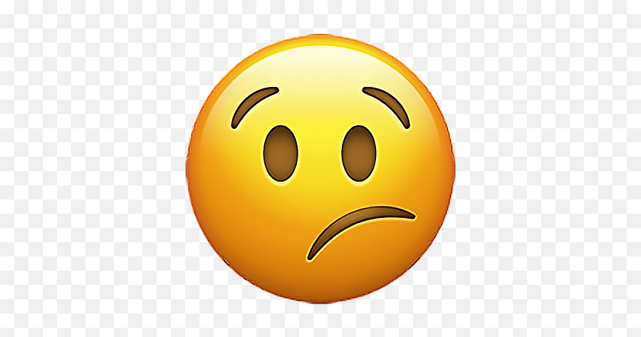 Emoji Emojisticker Sticker Stickers Worried Smiley Worr - Transparent Background Thinking Emoji,Emoji Worried