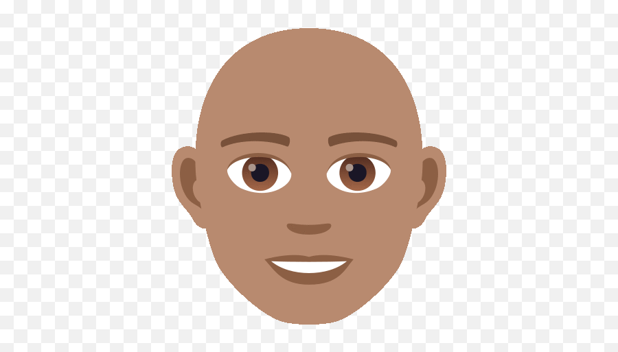 Bald Man Joypixels Gif - Brown Hair Man Sticker Emoji,Bald Emoji