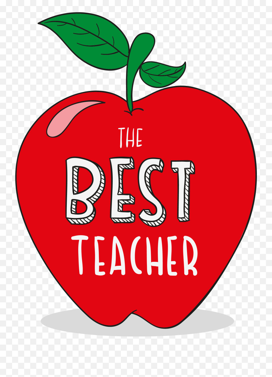 Love Text Clipart Apple - Apple For Teachers Day Png Clip Art Teacher Apple Emoji,World And Worm Emoji