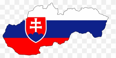 Slovakia Map Flag Contour Borders - Country Emoji