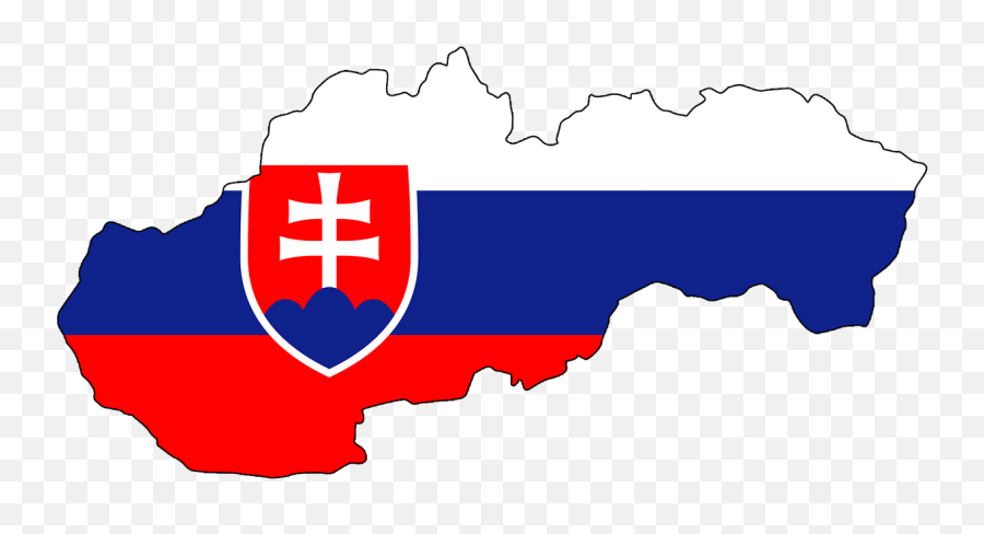 Slovakia Map Flag Contour Borders - Slovakia Flag Country Emoji,Hungarian Flag Emoji