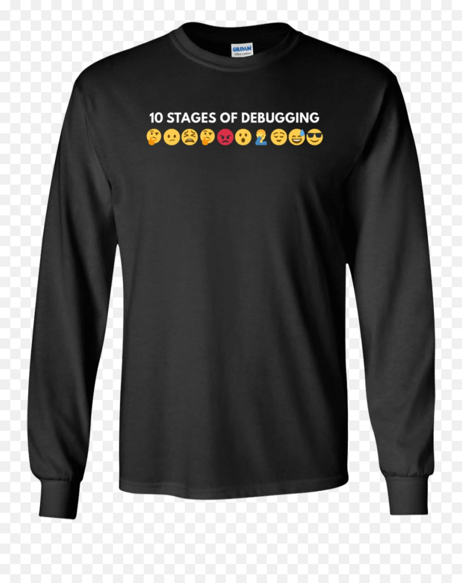 10 Stages Of Debugging - Fly Racing Long Sleeve Shirt Emoji,Emoji Shirts