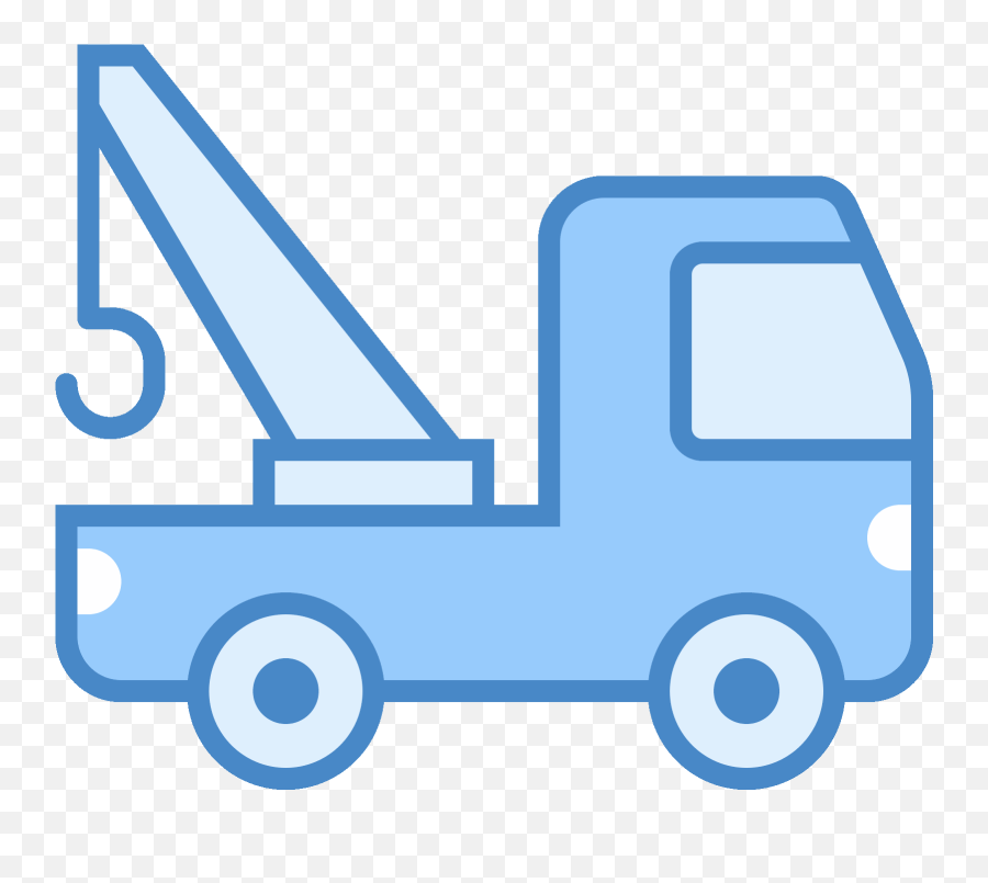 Tow Truck Icon Png Clip Art Royalty - Tow Truck Blue Icon Emoji,Pickup Truck Emoji