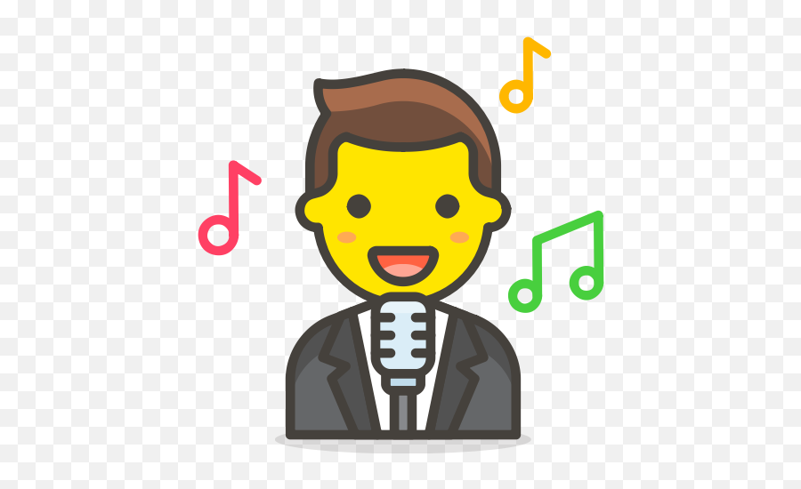 Man Singer Icon - Shrugging Icon Emoji,Singer Emoji