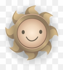 Sun Face Yellow Bright Smile - Cartoon Emoji,Sunshine Emoticon