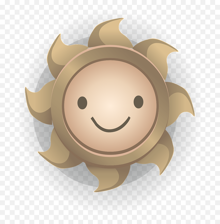 Sun Face Yellow Bright Smile - Cartoon Emoji,Sunshine Emoticon