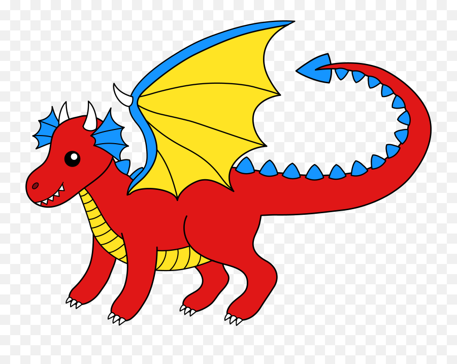 Free Cartoon Baby Dragon Clip Art Emoji,Red Dragon Emoji